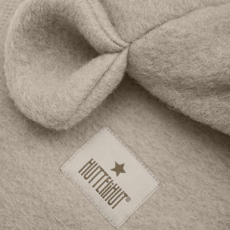 HUTTEliHUT Elefanthue Uld 2-lags Balaclava Ears Sand Melange - Billede 3