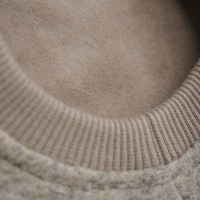 HUTTEliHUT Elefanthue Uld 2-lags Balaclava Alpaca Pompoms Camel Melange - Billede 3