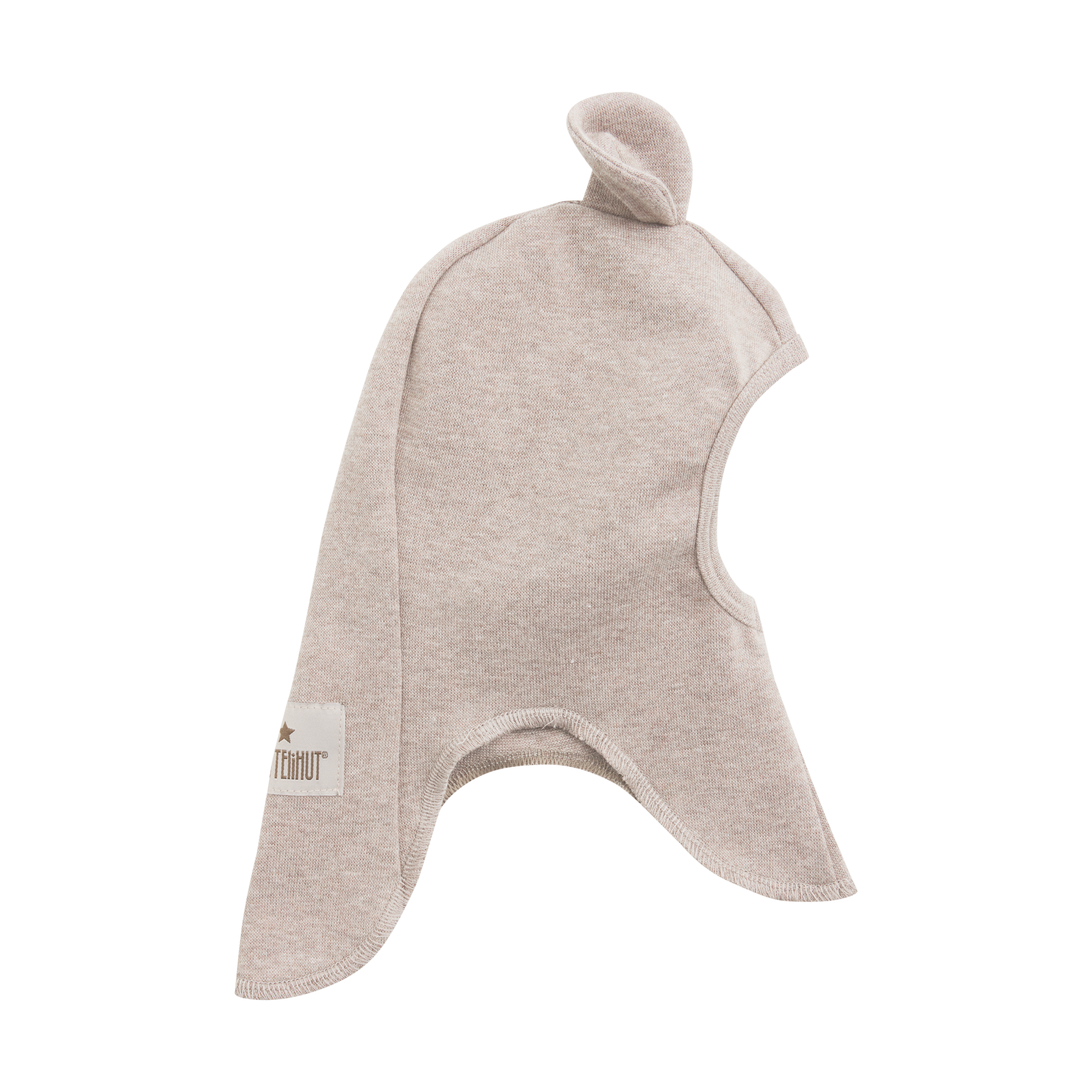 HUTTEliHUT Elefanthue Balaclava Cotton Rib Ears Camel Melange - Billede 2