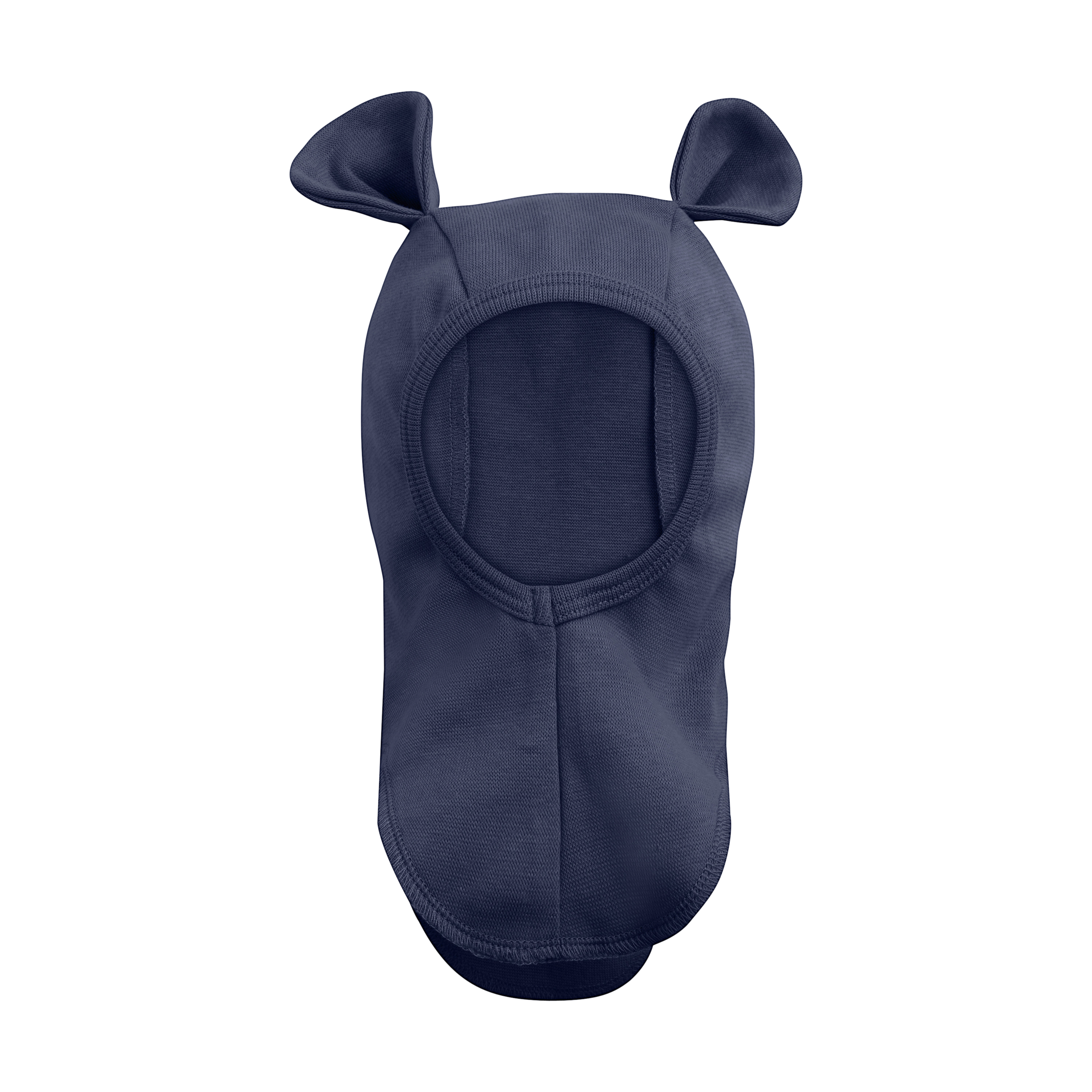 HUTTEliHUT Elefanthue Balaclava Cotton Rib Ears Navy Blazer