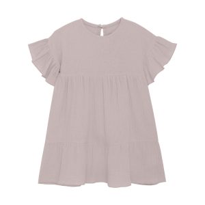 HUTTEliHUT Kjole SS Muslin Cloud Gray