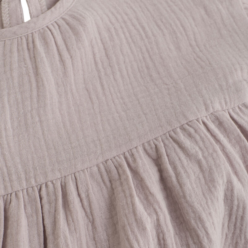 HUTTEliHUT Kjole SS Muslin Cloud Gray - Billede 3