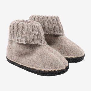 HUTTEliHUT Slippers Uld Camel Melange