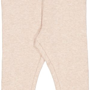 Wheat Leggins Baby Rib Rose Melange