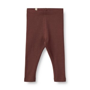 Wheat Leggins Baby Rib Maddy Aubergine