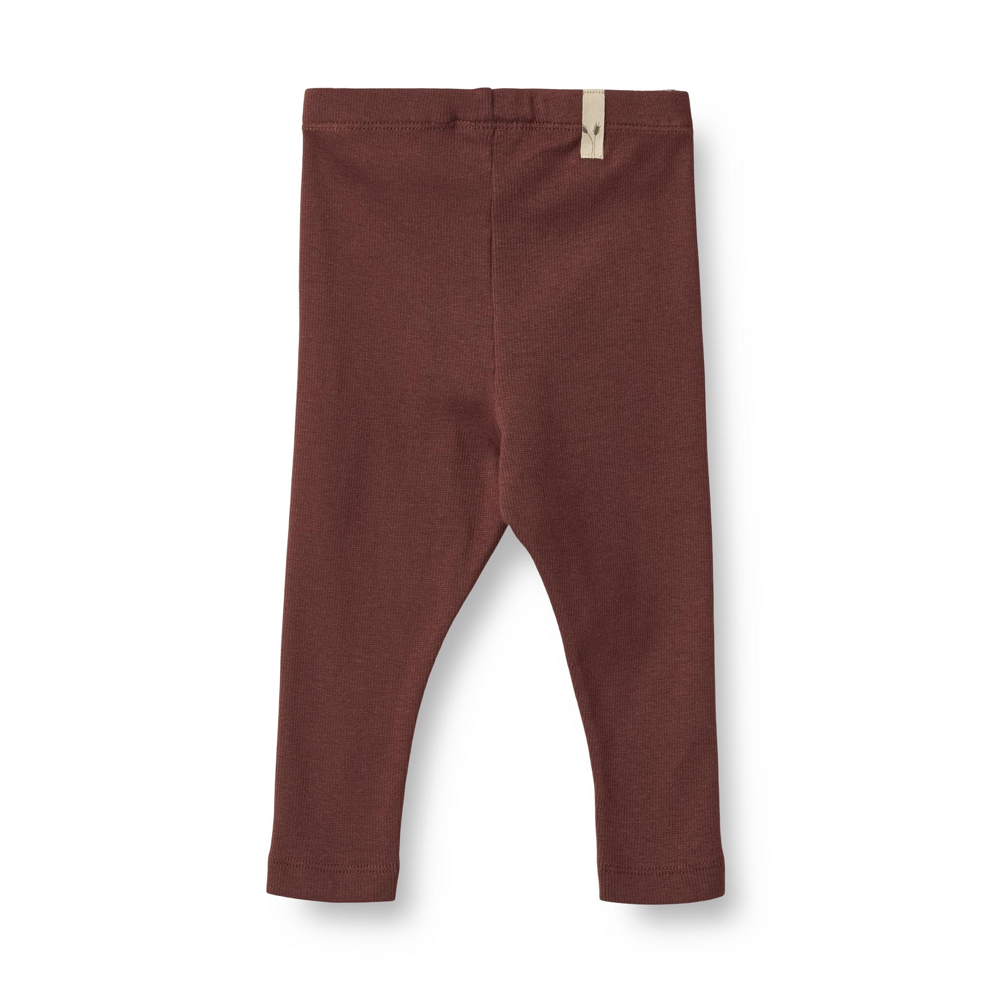 Wheat Leggins Baby Rib Maddy Aubergine - Billede 2