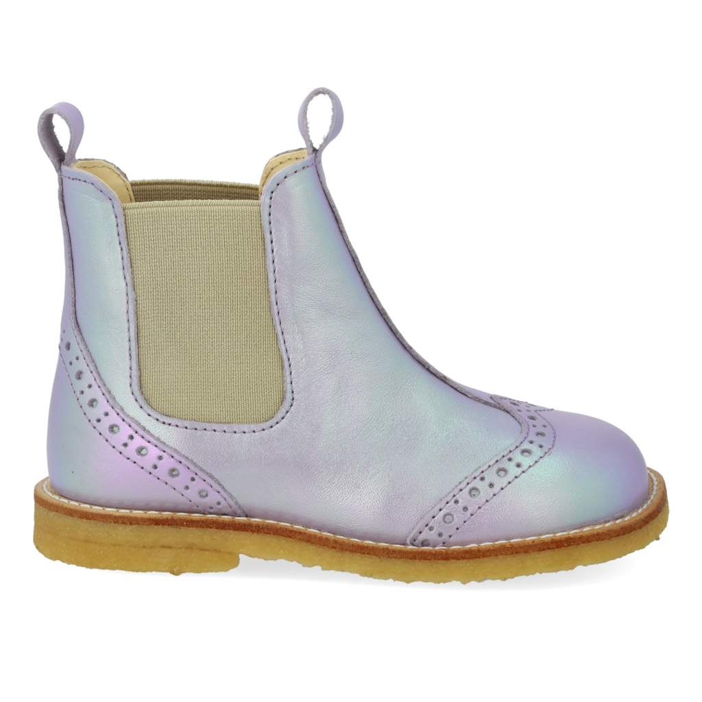 Angulus Chelsea Støvle Lilac/Beige