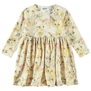 Molo Kjole LS Charmaine Aquarelle Cats