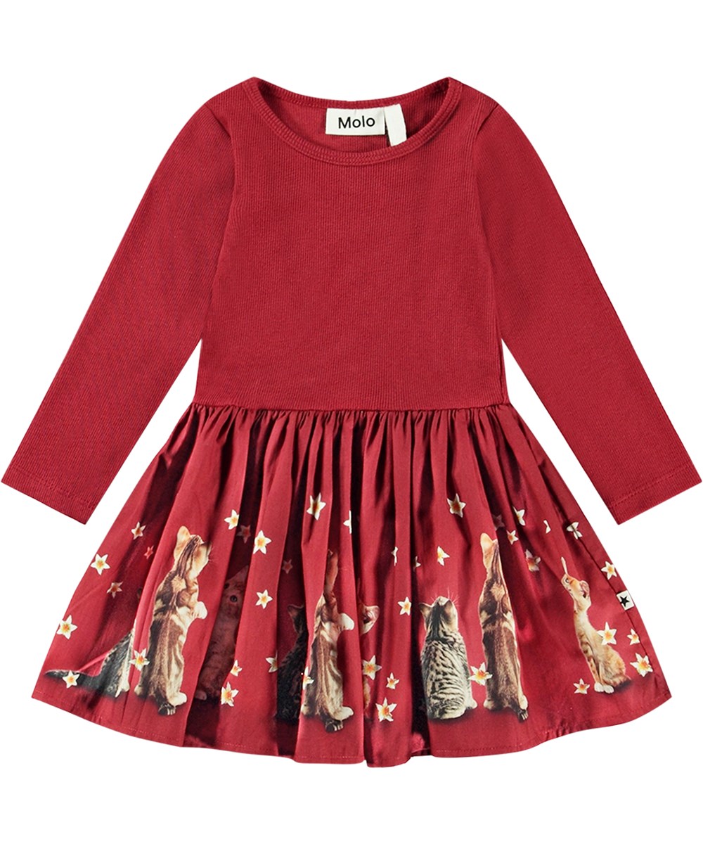 Molo Kjole LS Candi Velvety Kittens