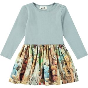 Molo Kjole LS Carel Teddy Friends