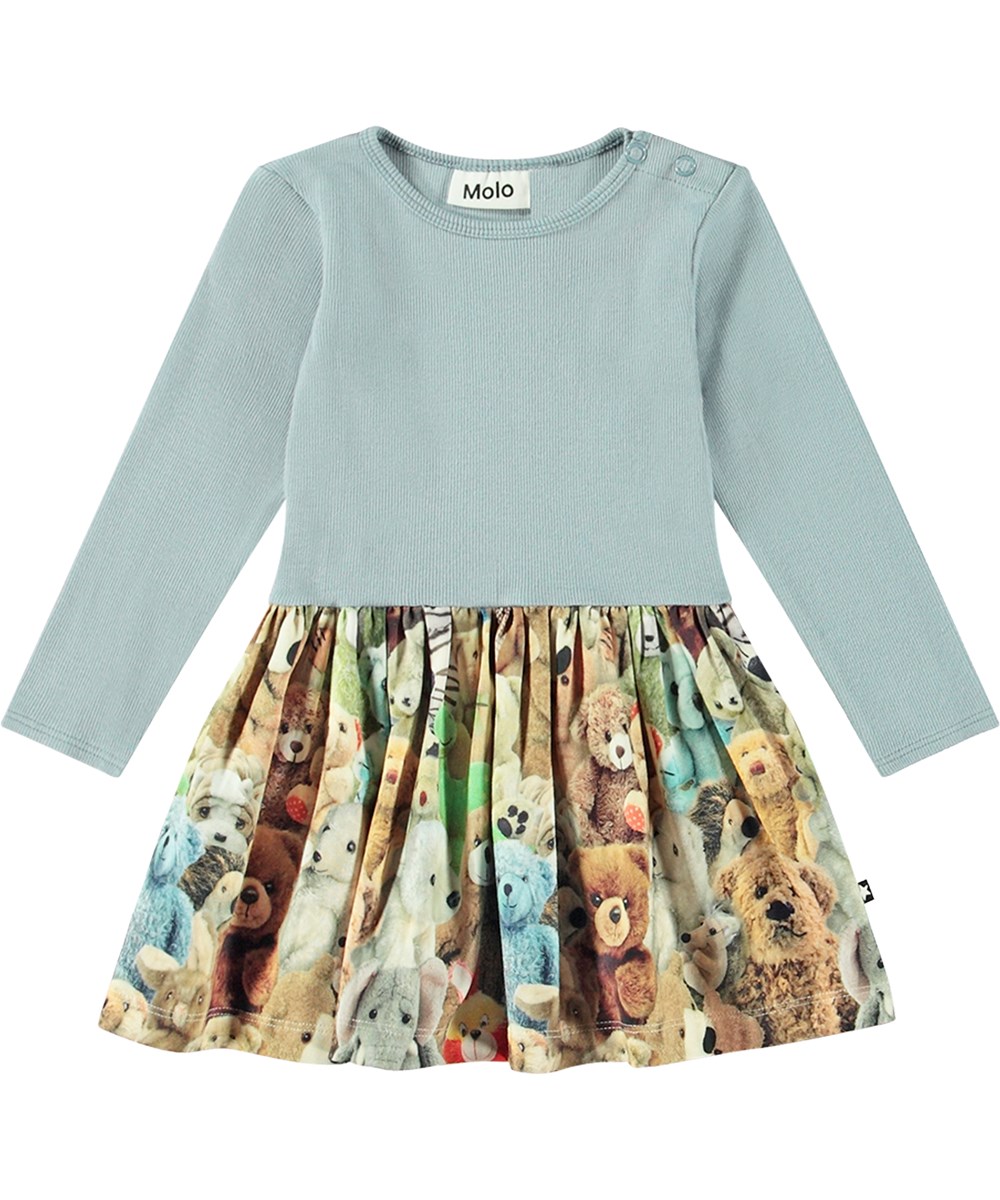 Molo Kjole LS Carel Teddy Friends