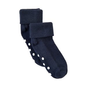 Minymo Baby Strømper ABS-skridsikre 2-pak Rib Dark Navy