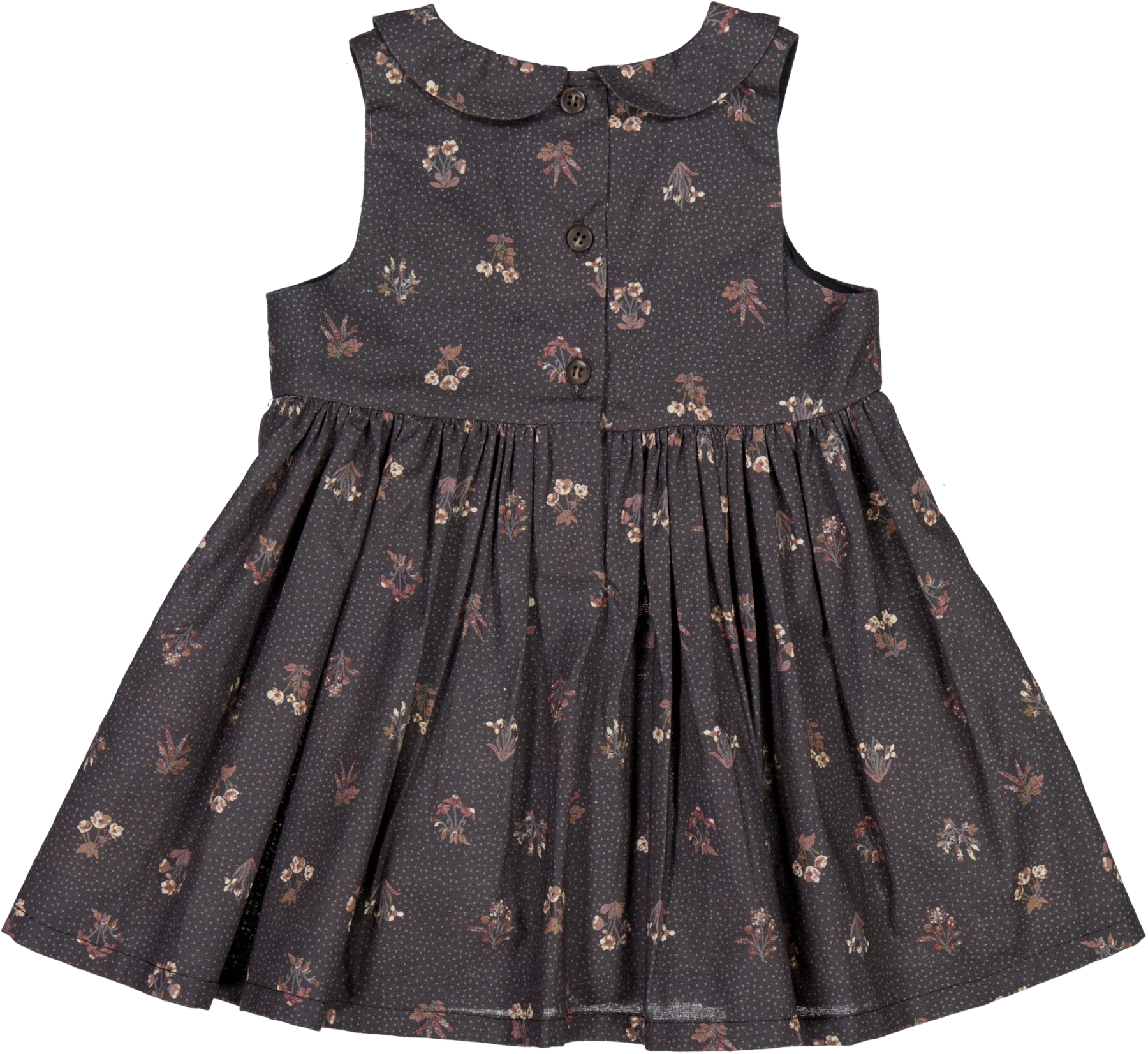 Wheat Kjole Baby Eila Black Flowers - Billede 3