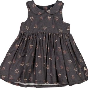 Wheat Kjole Baby Eila Black Flowers