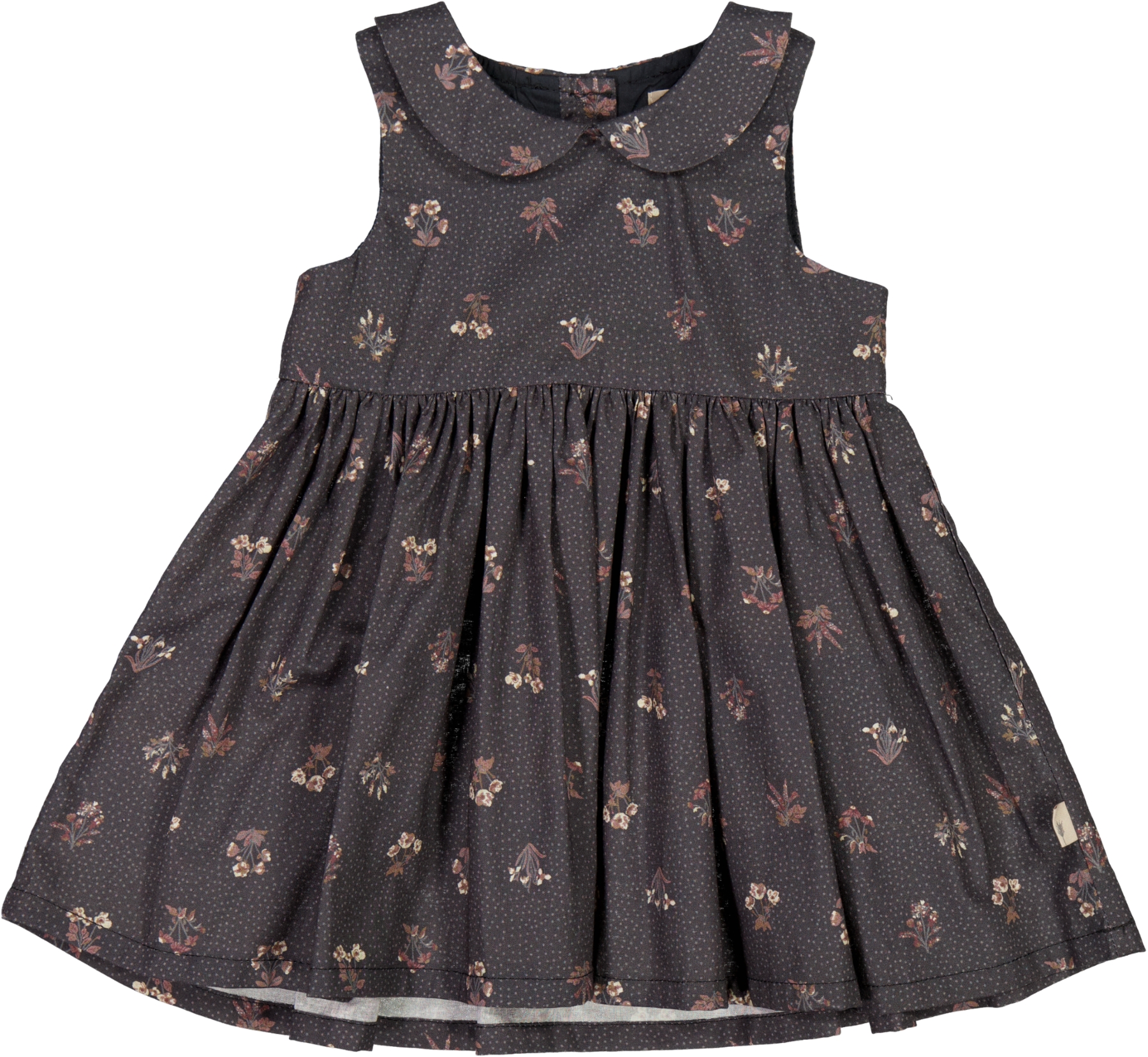 Wheat Kjole Baby Eila Black Flowers