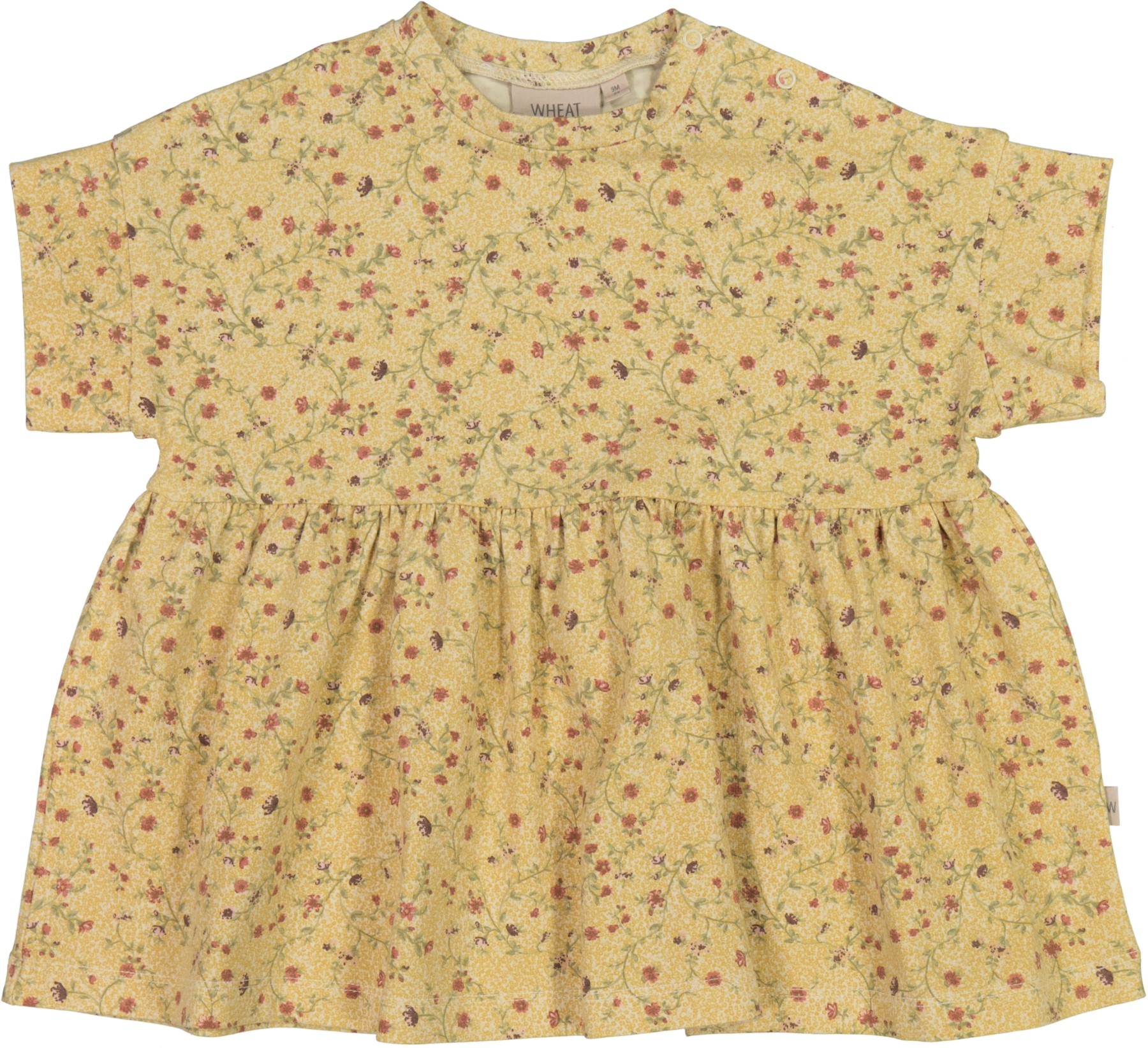 Wheat Kjole Baby Jersey Emilie Clam Flower Vine