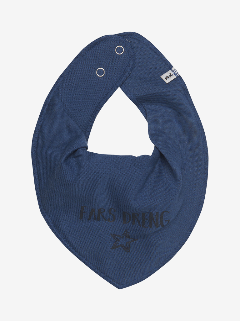 Pippi Hagesmæk Bandana "Fars Dreng" Dark Denim