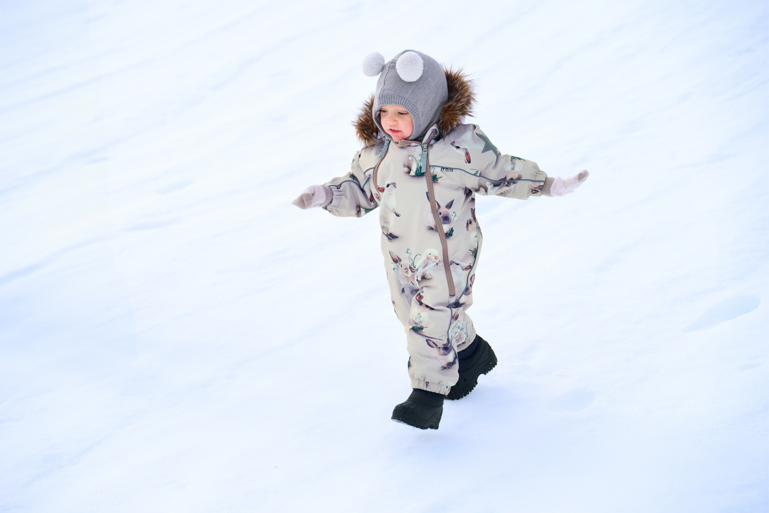 Molo Flyverdragt Pyxis Fur Winter Rabbits - Billede 7
