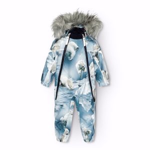 Molo Flyverdragt Pyxis Fur Polar Bear Joy