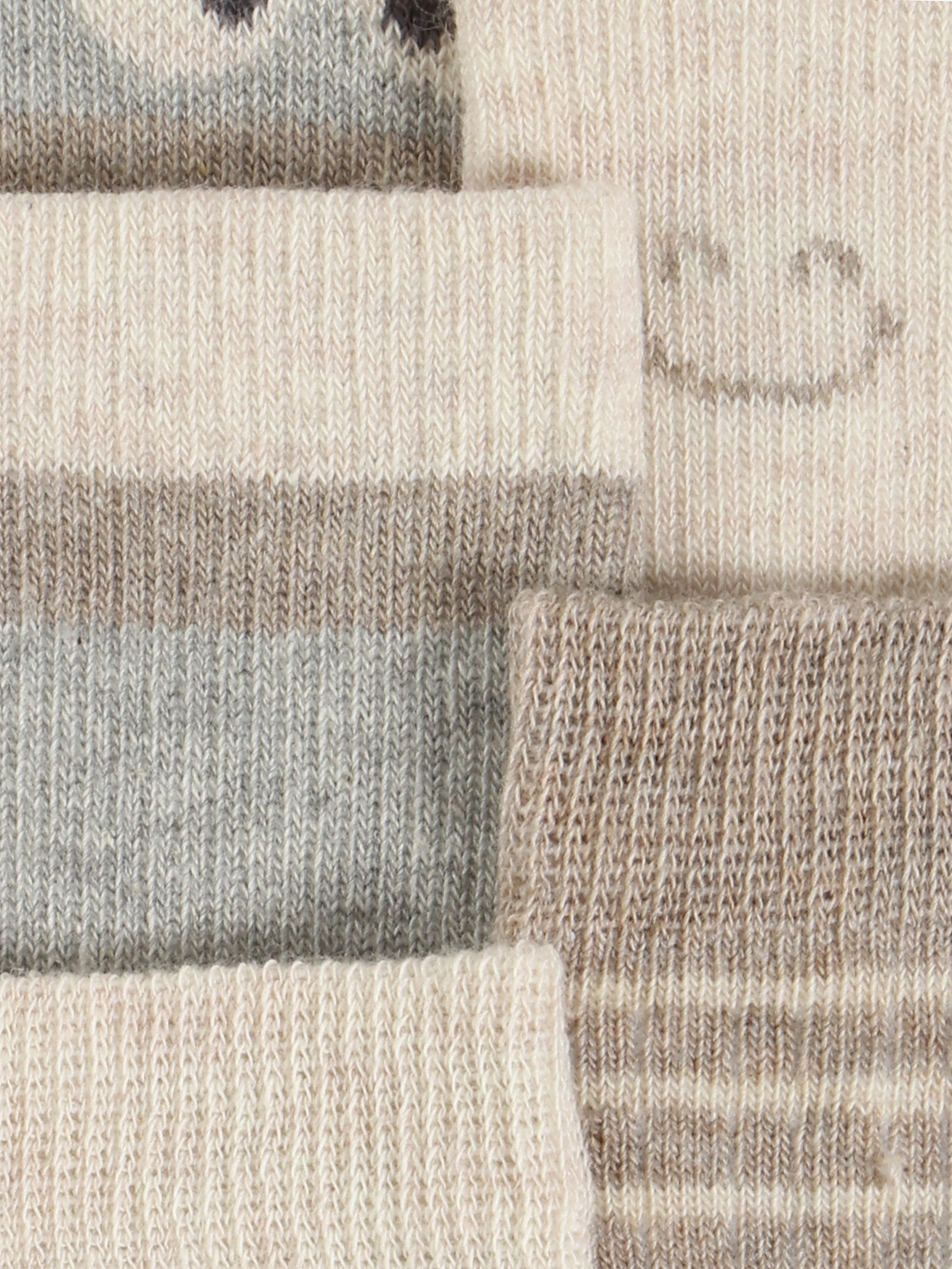 Minymo Sokker 5-pak med mønstre Light Grey Melange - Billede 4