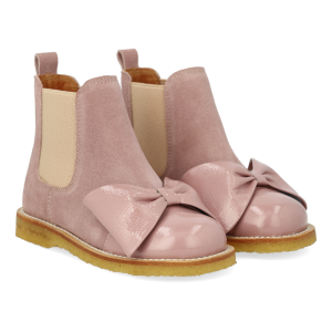 Angulus Chelsea Støvle m. sløjfe Faded Rose