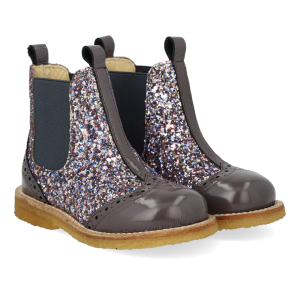 Angulus Chelsea Støvle Glitter Lavender Pastel
