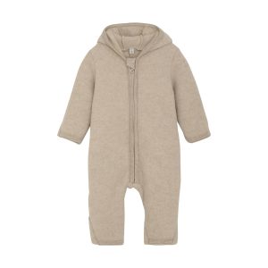 HUTTEliHUT køredragt Uld Pram Suit Ears Fleece Camel Melange