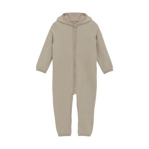 HUTTEliHUT køredragt Uld Pram Suit Ears Fleece Camel Melange