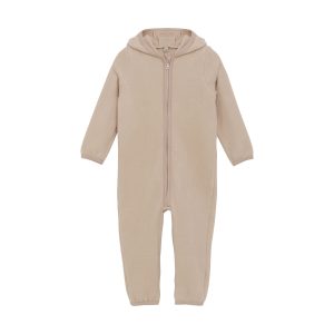 HUTTEliHUT køredragt Uld Pram Suit Ears Fleece Mahogany Melange