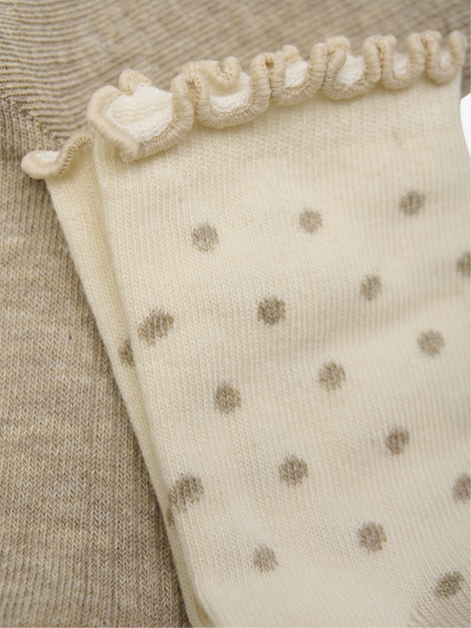Minymo Strømper 2-pak Simply Taupe - Billede 4