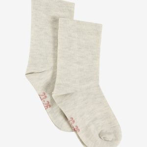 Minymo Sokker 2-pak Perfect Basic Silver Birch Melange