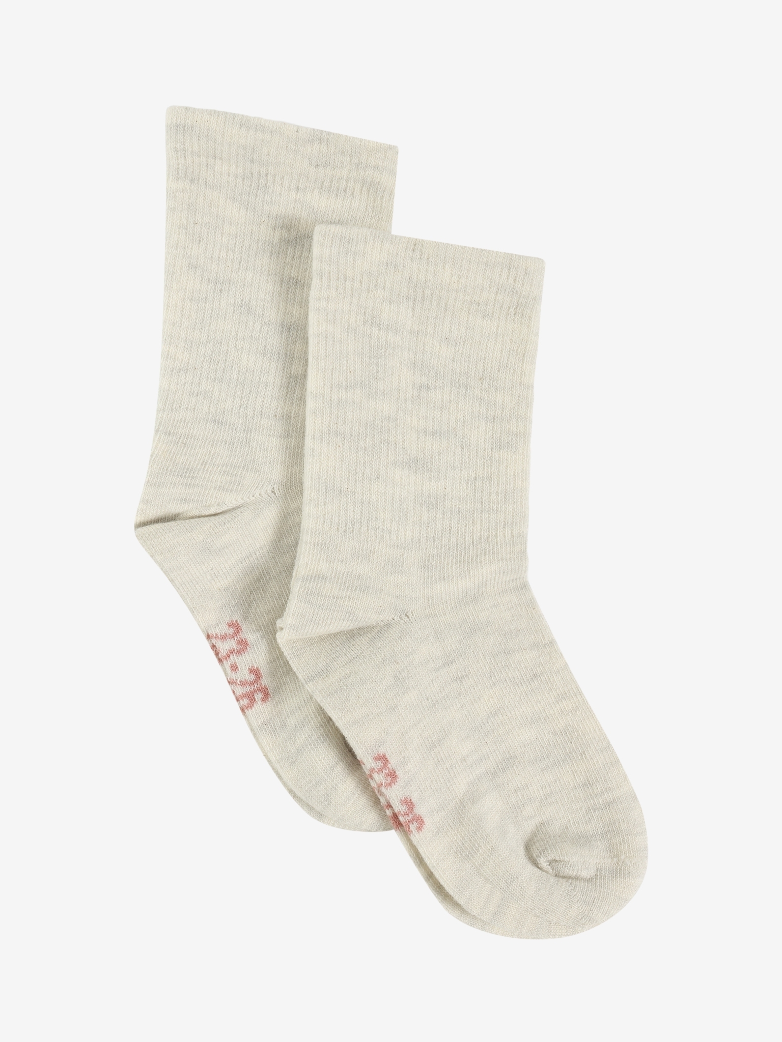 Minymo Sokker 2-pak Perfect Basic Silver Birch Melange