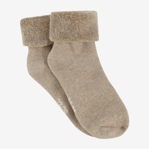 Minymo Sokker 2-pak Cozy Velour Silver Mink Melange