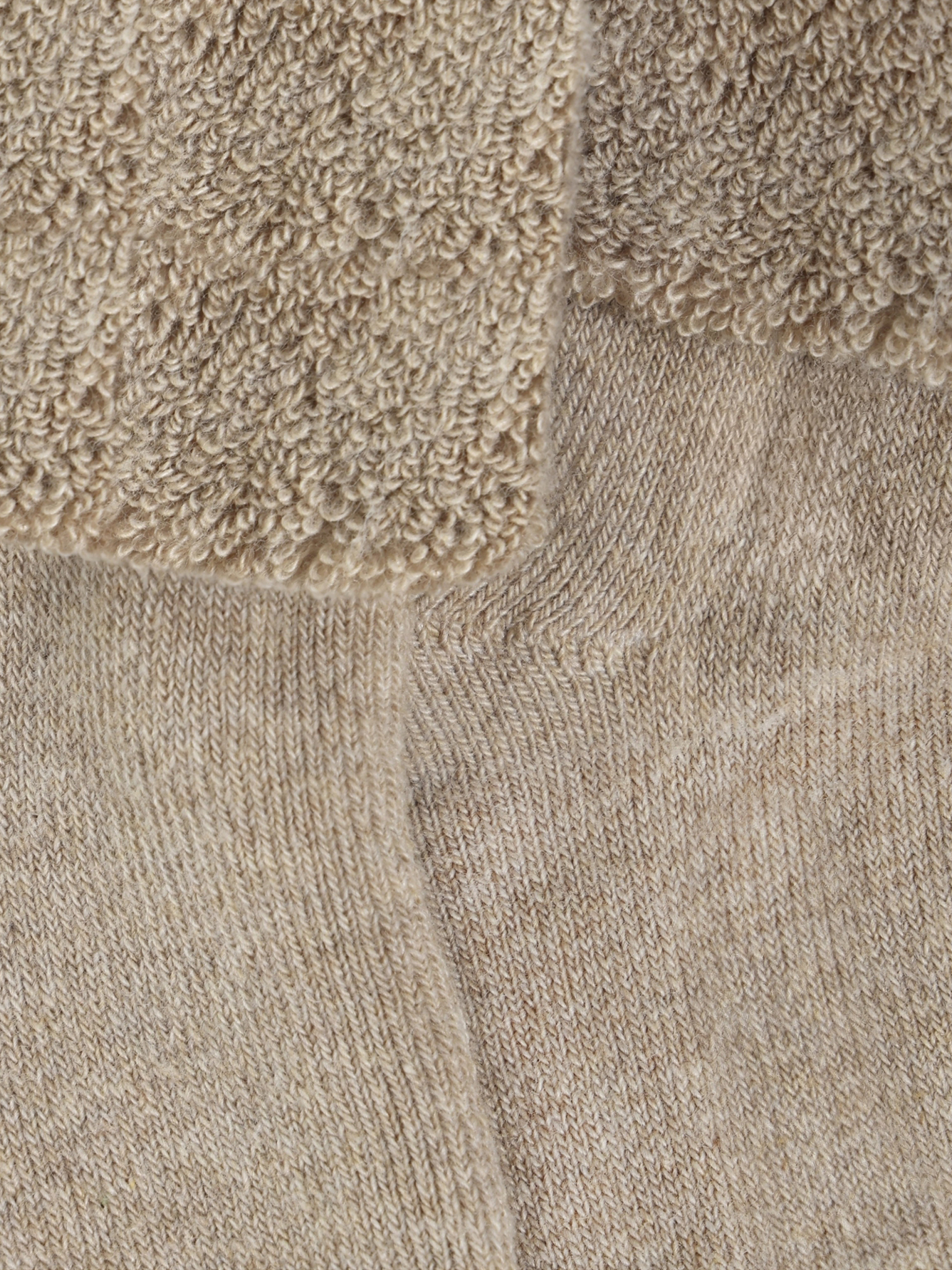 Minymo Sokker 2-pak Cozy Velour Silver Mink Melange - Billede 3