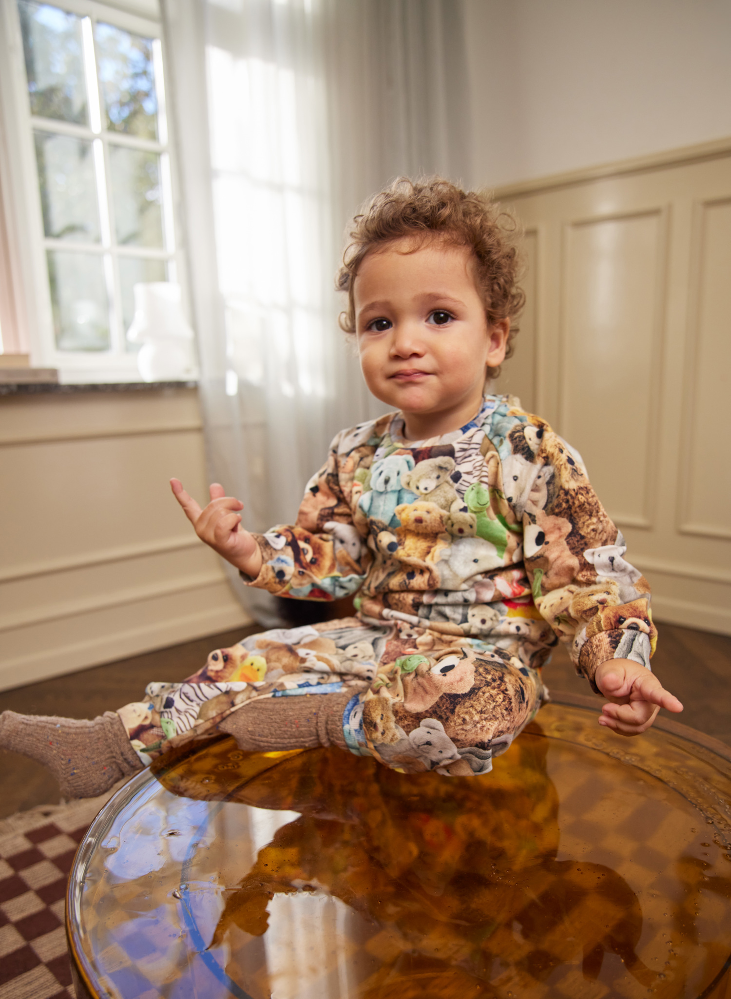 Molo Sweatpants Simeon Teddy Friends - Billede 3