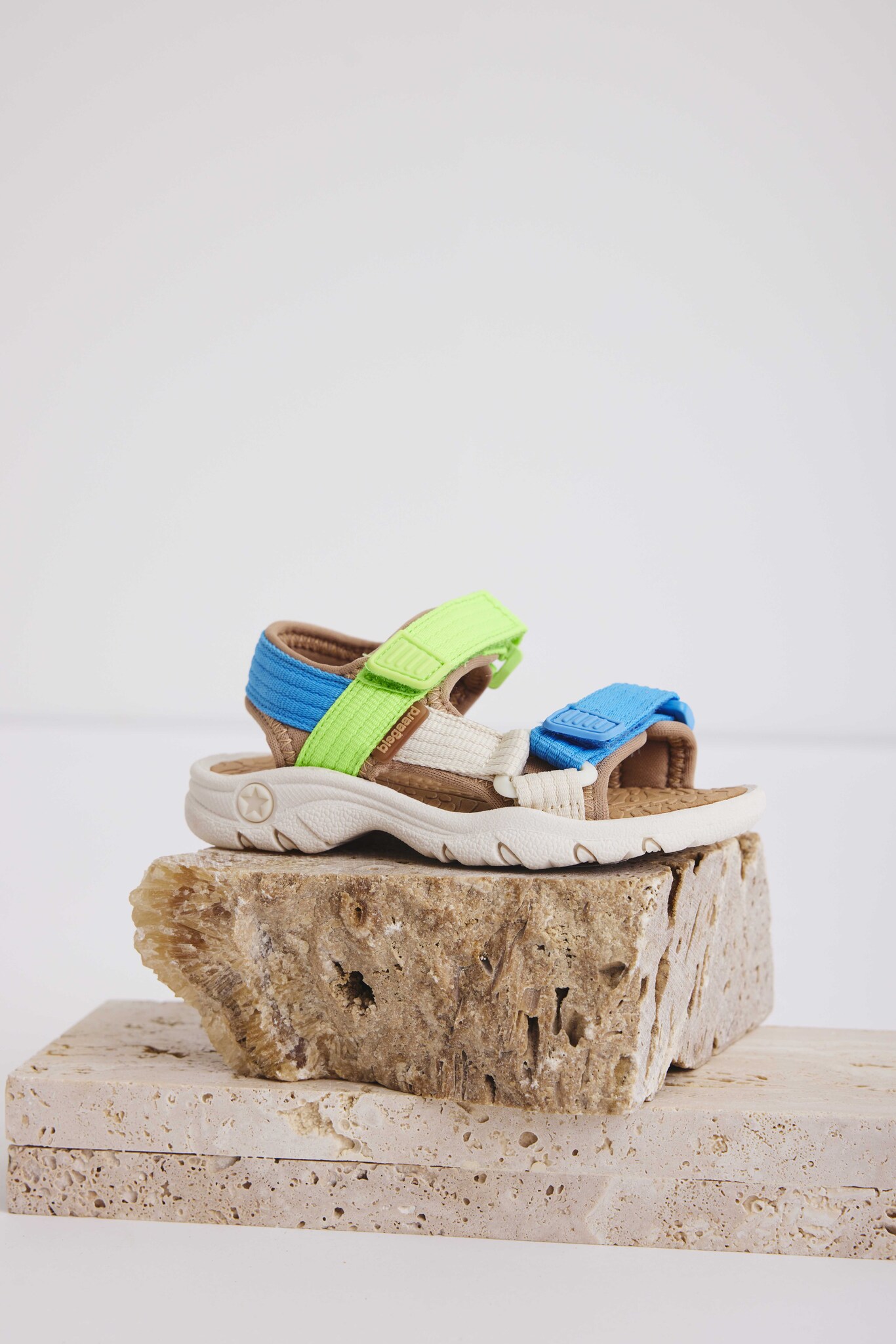 Bisgaard Sandal Nico Bright Blue/Green - Billede 3