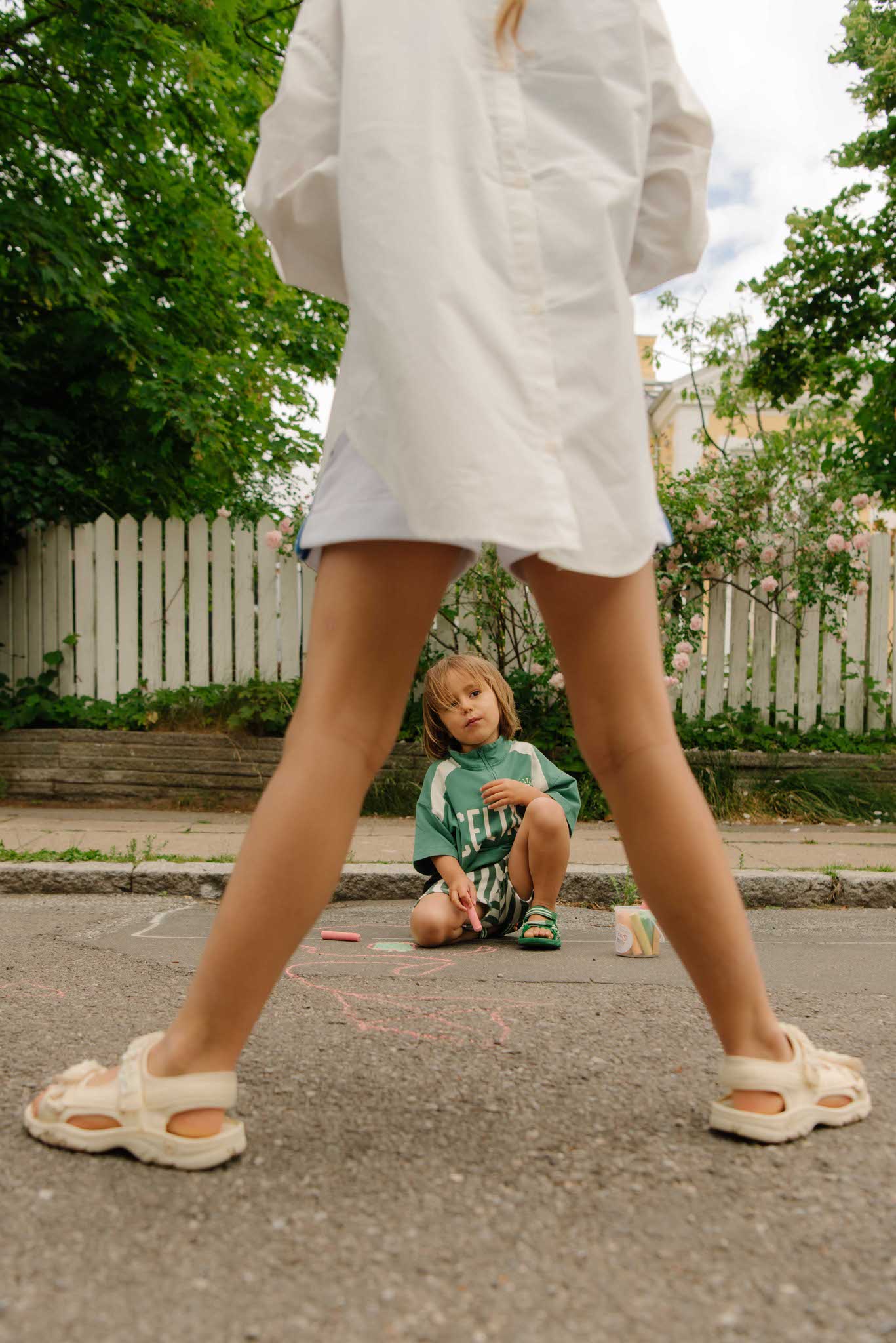 Bisgaard Sandal Trine Kjær X Franca Daisy off White - Billede 7