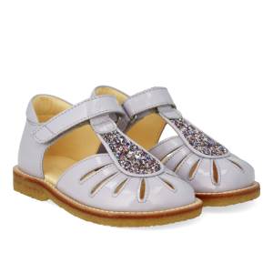Angulus Sandal med Dråbedetalje med Glitter Lilac