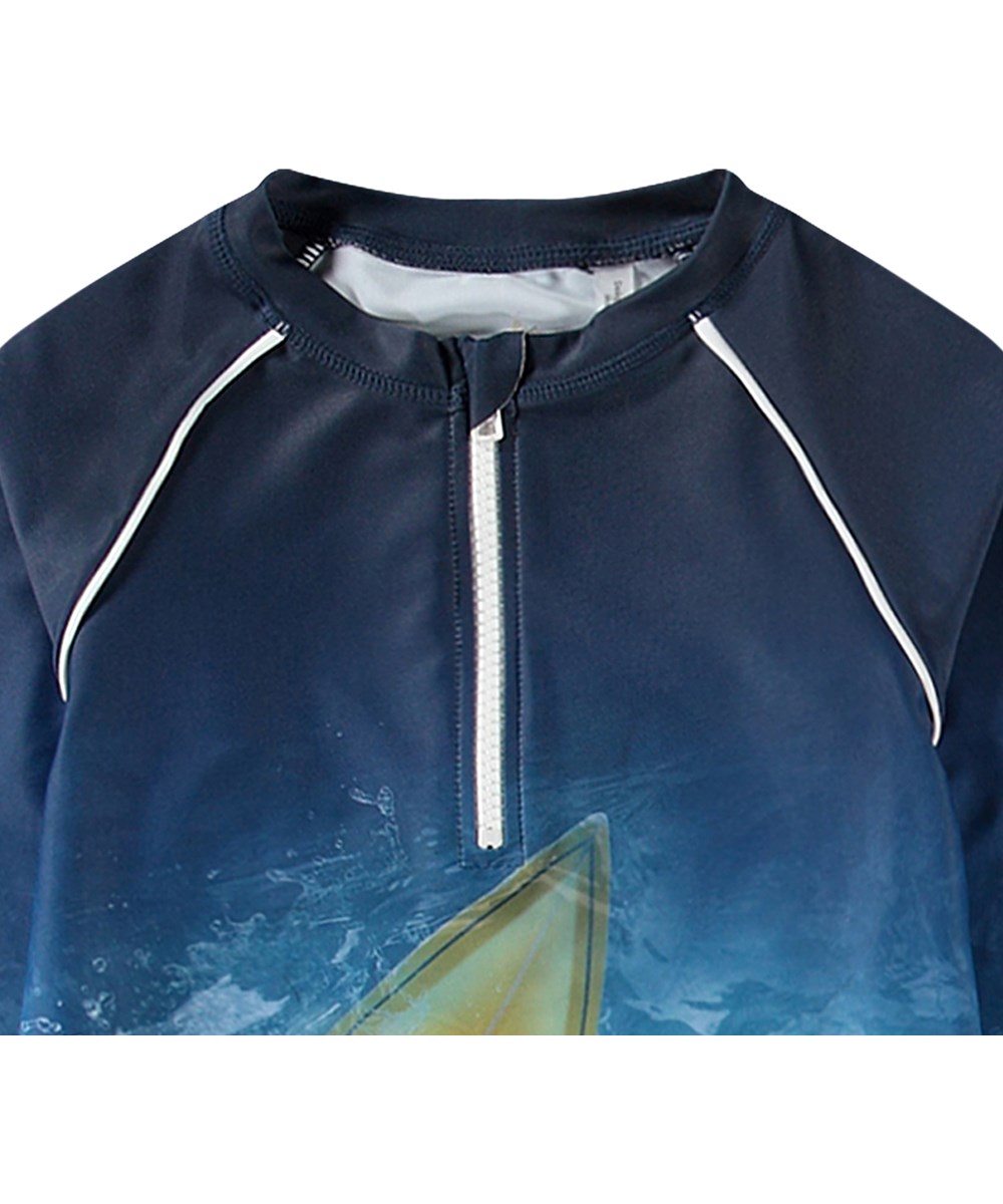 Molo UV Svømme T-shirt Noble Surf Art Blue Chill - Billede 4