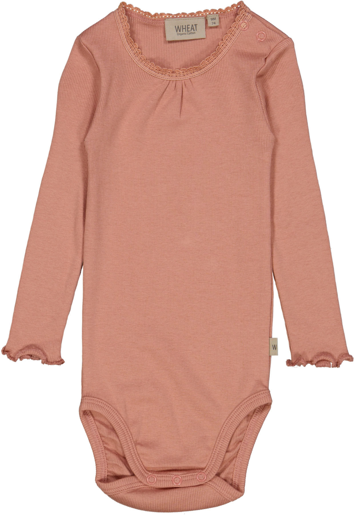 Wheat Body Rib Lace Cameo Brown
