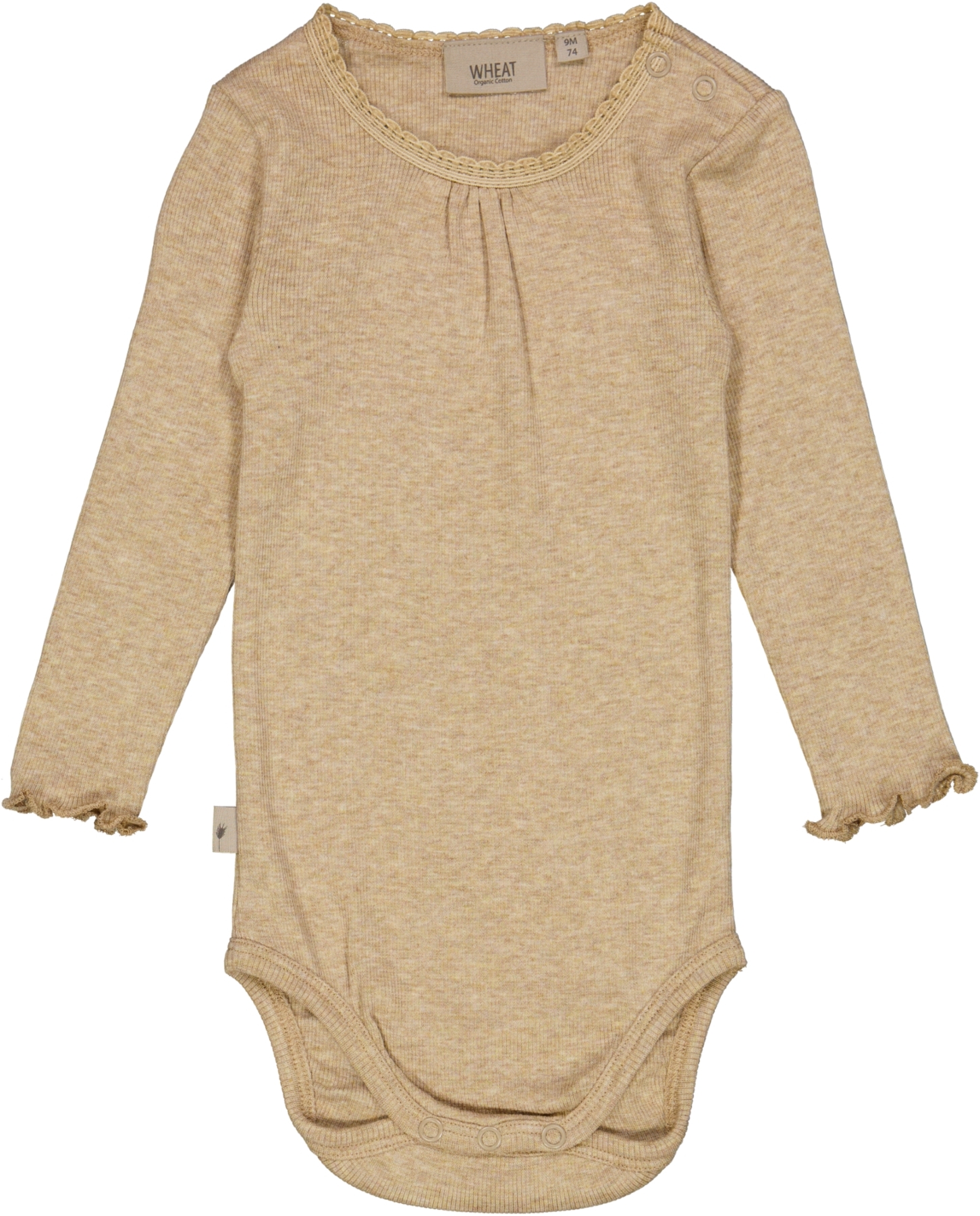 Wheat Body Rib Lace Dark Oat Melange