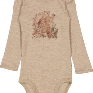 Wheat Body Uld Bear Watercolor khaki Melange