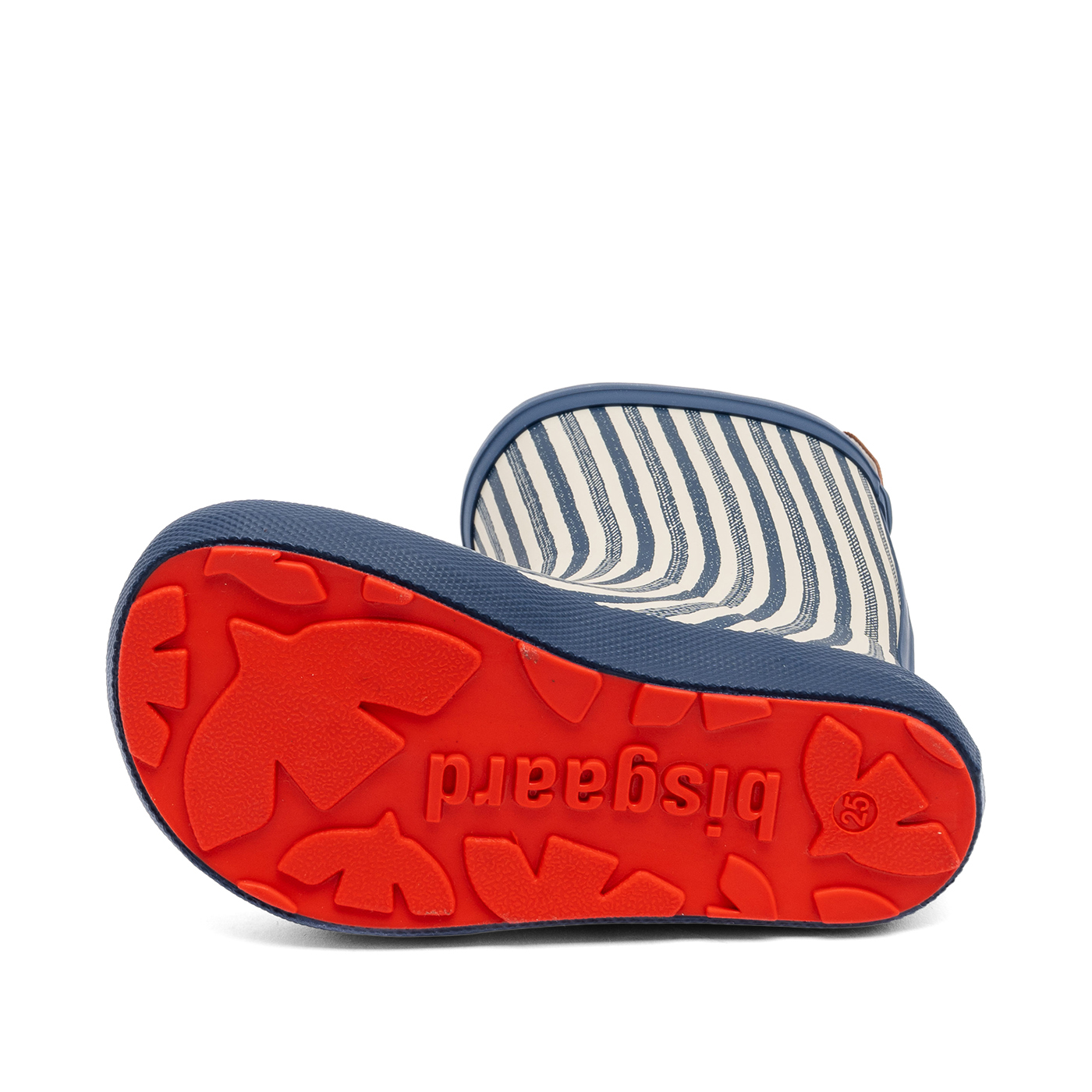Bisgaard Gummistøvler Barefoot High Rubber Sailor Stripes - Billede 5