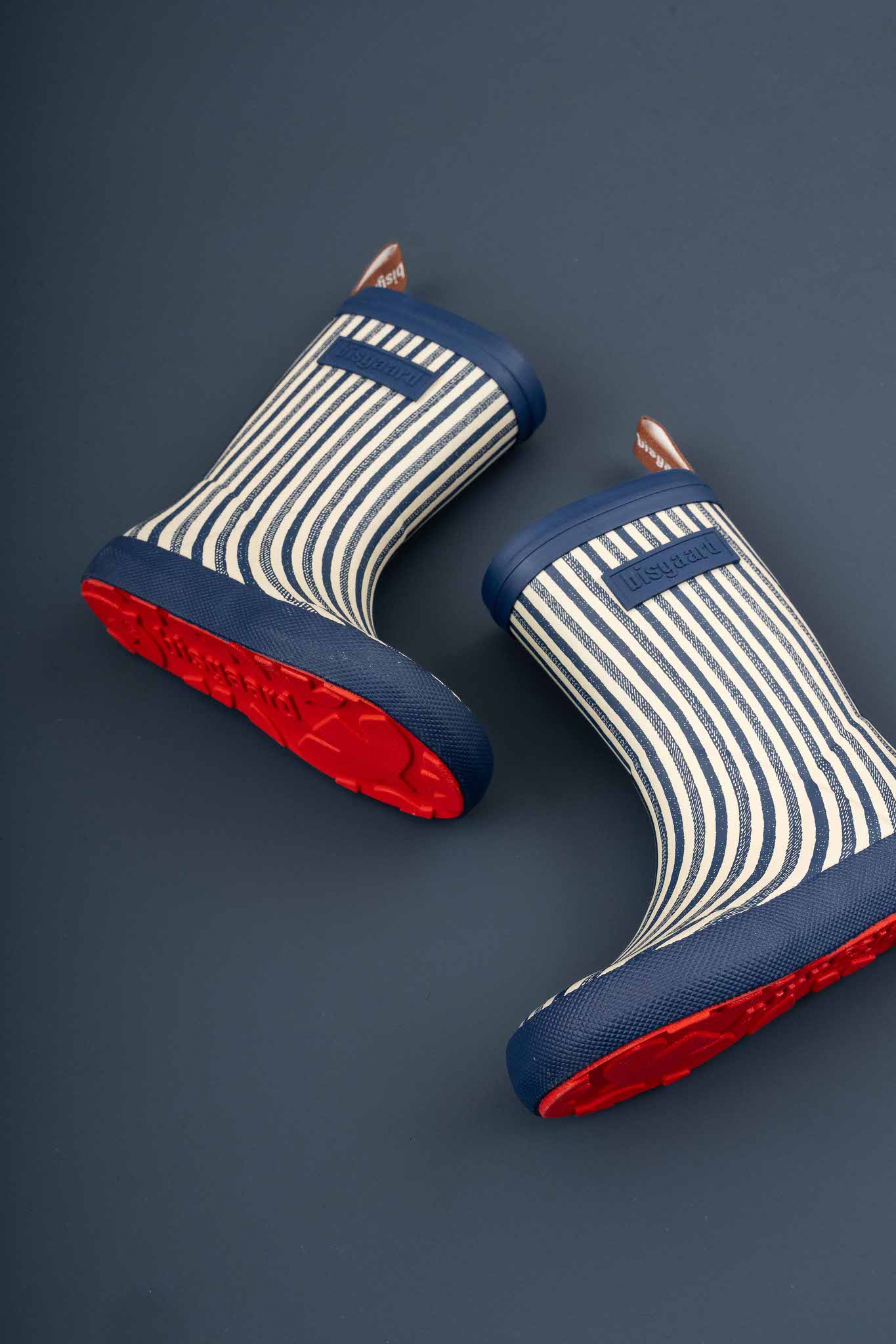 Bisgaard Gummistøvler Barefoot High Rubber Sailor Stripes - Billede 3