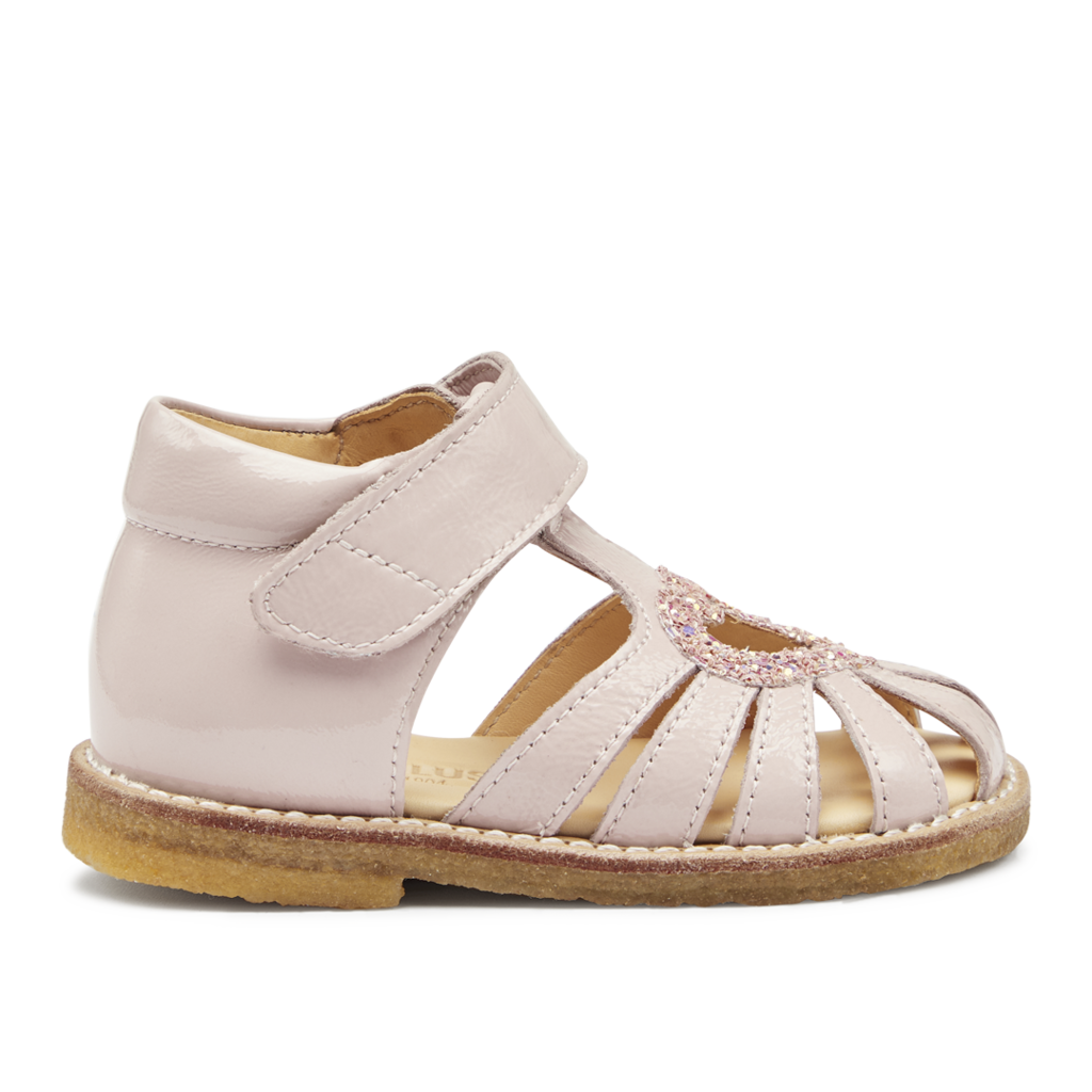 Angulus Sandal Begynder Hjertesandal Glitter Pale Rose - Billede 2