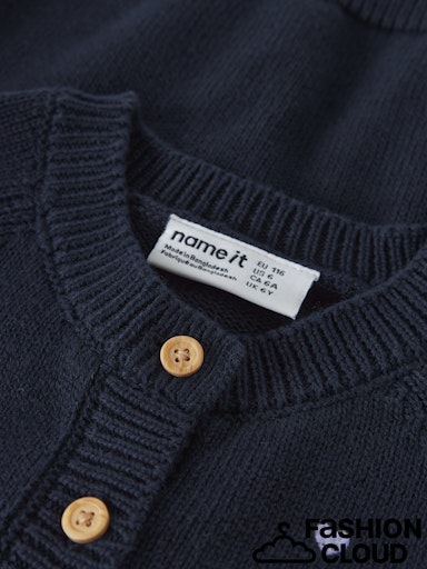 Name It Cardigan Mini Strik LS Teart Navy Blazer - Billede 3