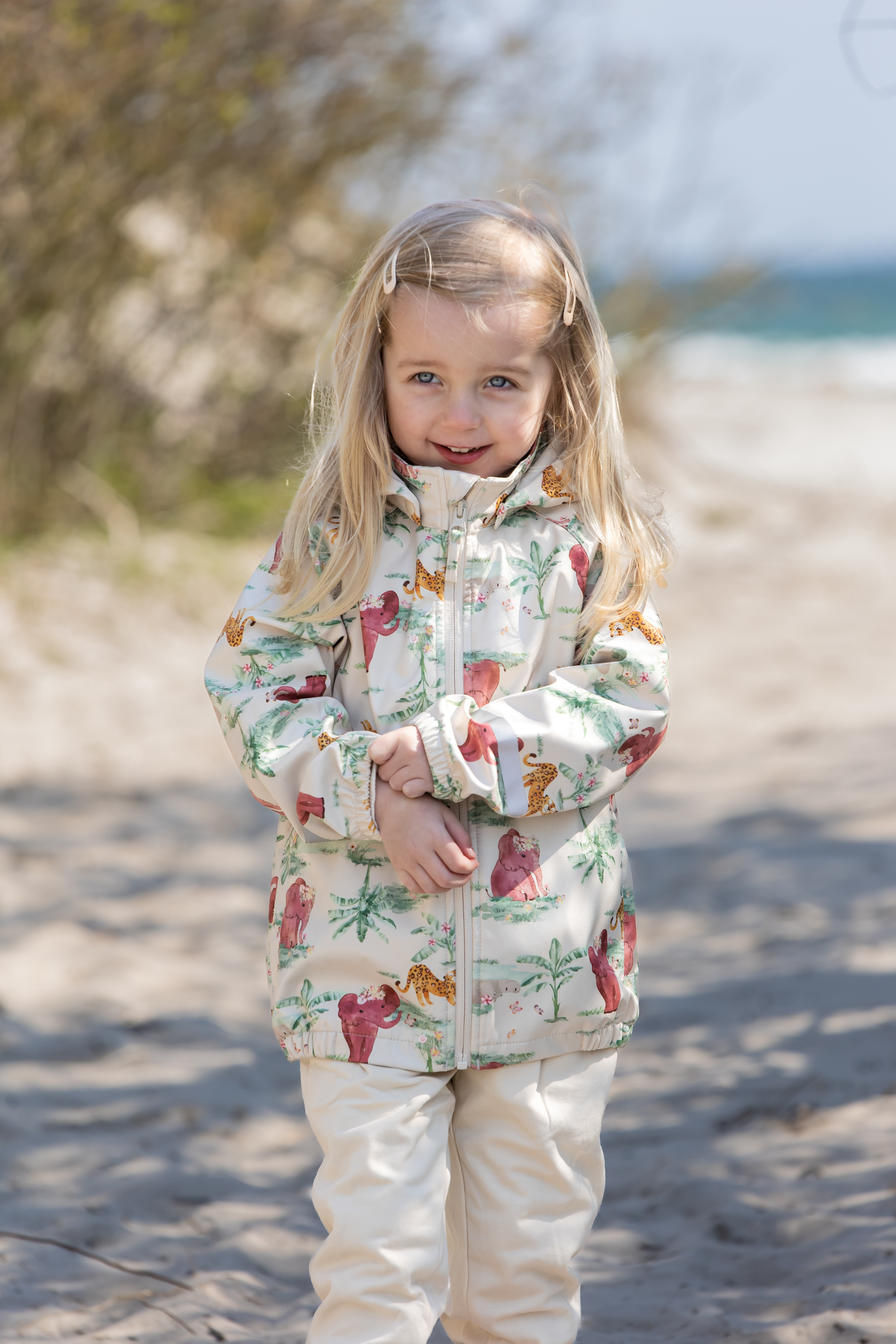 CeLaVi Softshell Jakke AOP Brandied Apricot - Billede 6