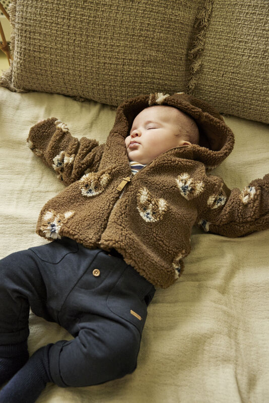 Minymo Jakke Fleece Teddy Sepia - Billede 4