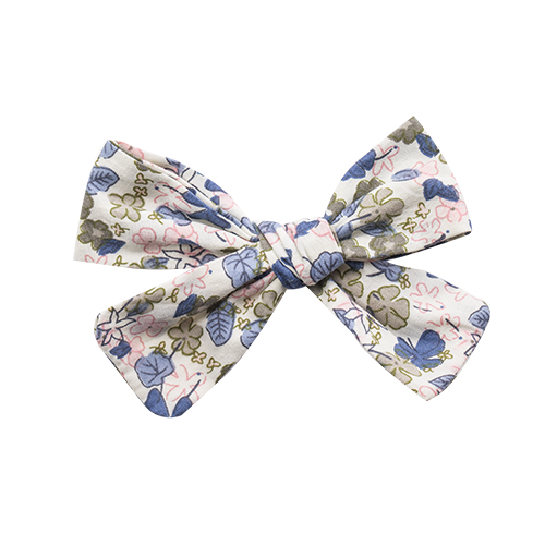 Bow's by Stær Sløjfe m. spænde Emely Blue Flower