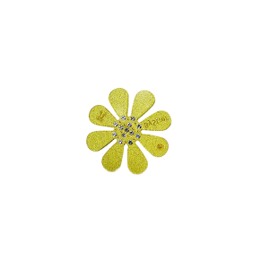 Bow's by Stær Hårspænde Flower Yellow Glitter